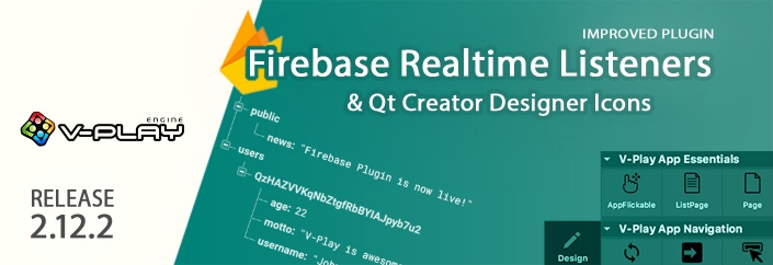 Firebase Realtime Listeners & Designer Icons for Felgo & Qt